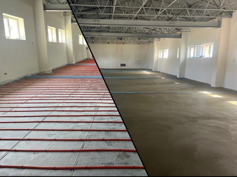 Turnare sapa mecanizata si finisare elicopterizata