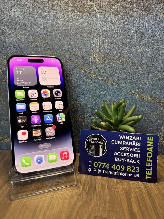 Iphone 14 Pro/128Gb/Garantie 2Ani Centrul de Telefoane/Rate