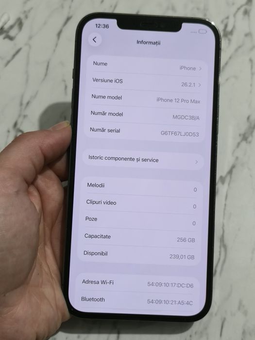 Vand/schimb iPhone 12 Pro Max 256gb