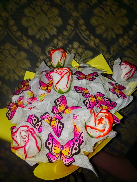 Букеты с бабочками