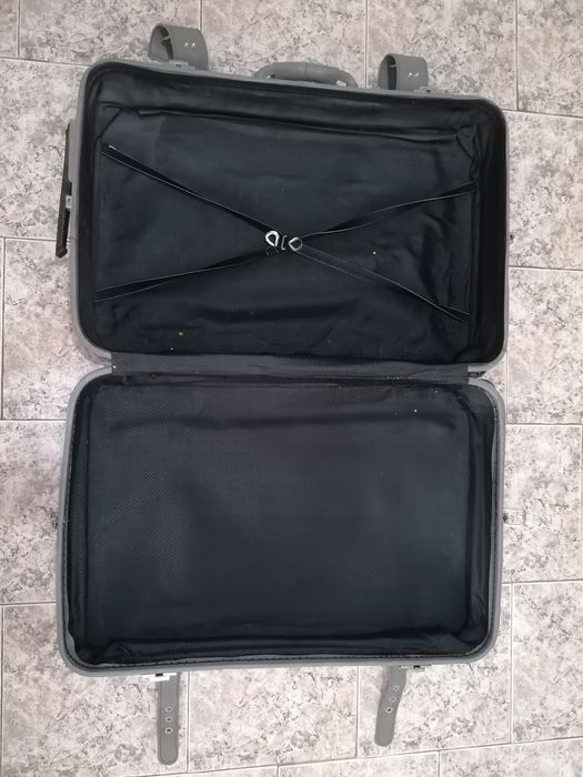 Куфар от естествена кожа Marco Polo сив