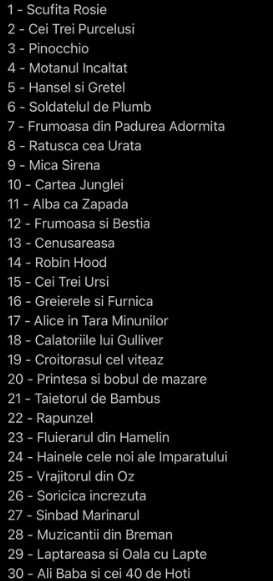 Card cu toate povestile audio (nr. 1-90 - editura litera / libertatea)