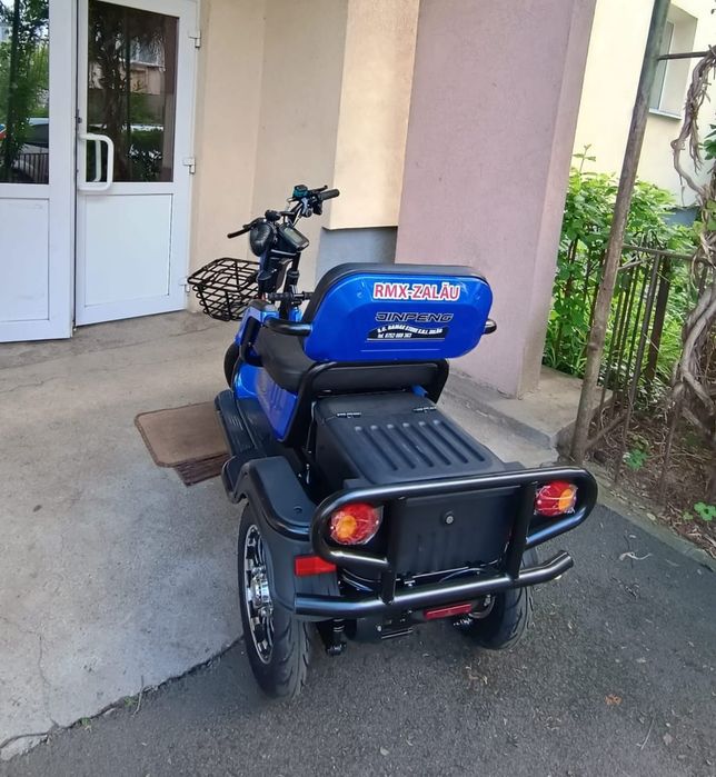 Scuter electric de 2 persoane-GARANTIE-! 3 roti 800W – autonomie 50km – fara permis – ideal oras / livrari / seniori