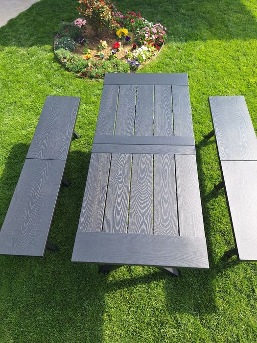 Градинска алуминиева маса и пейки