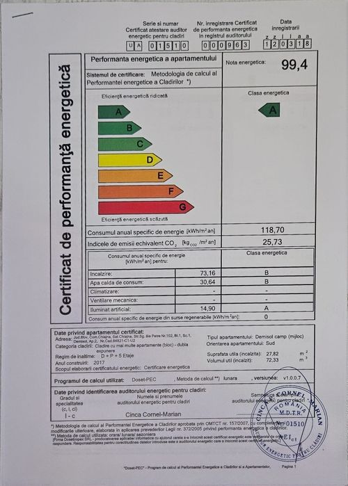 Garsoniera 29.84 mp, AC, centrala proprie, mobilata, Ilie petre 102 Chiajna