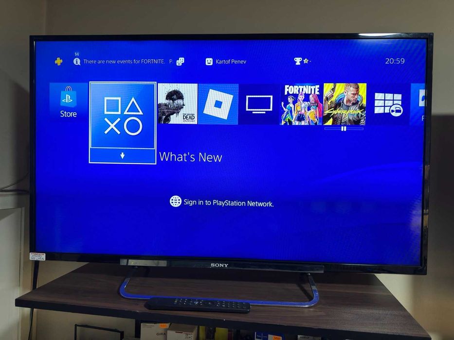 Playstation 4 Slim 500gb с 1 джойстик и 3 игри