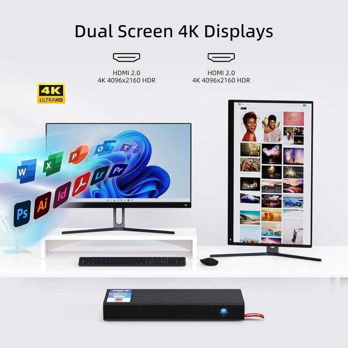 Карманный Мини ПК MeLE PCG02 Pro Fanless Mini PC Stick N100 8/128GB