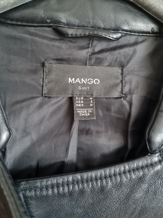 Куртка кожаная Mango