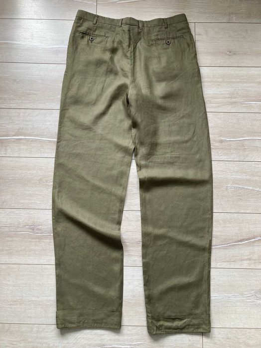 Brioni linen pants мъжки ленен панталон лен размер 52