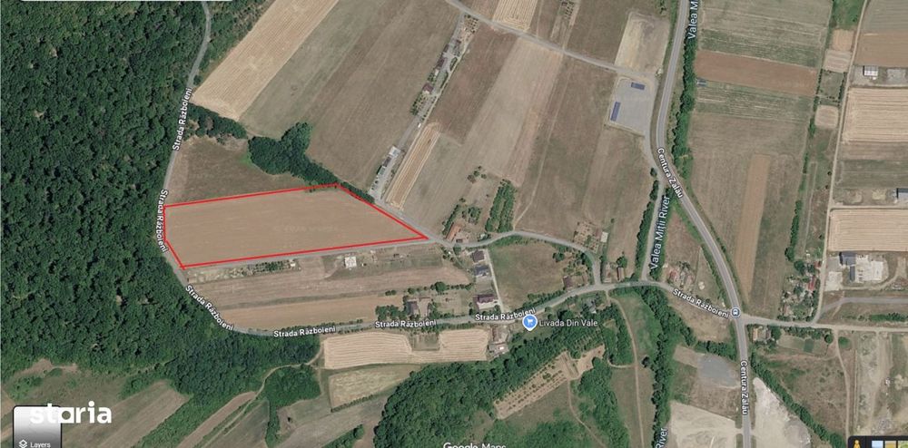 Teren INTRAVILAN cu PUZ, 2.200 eur/ar, rezidental, str. Razboieni - C