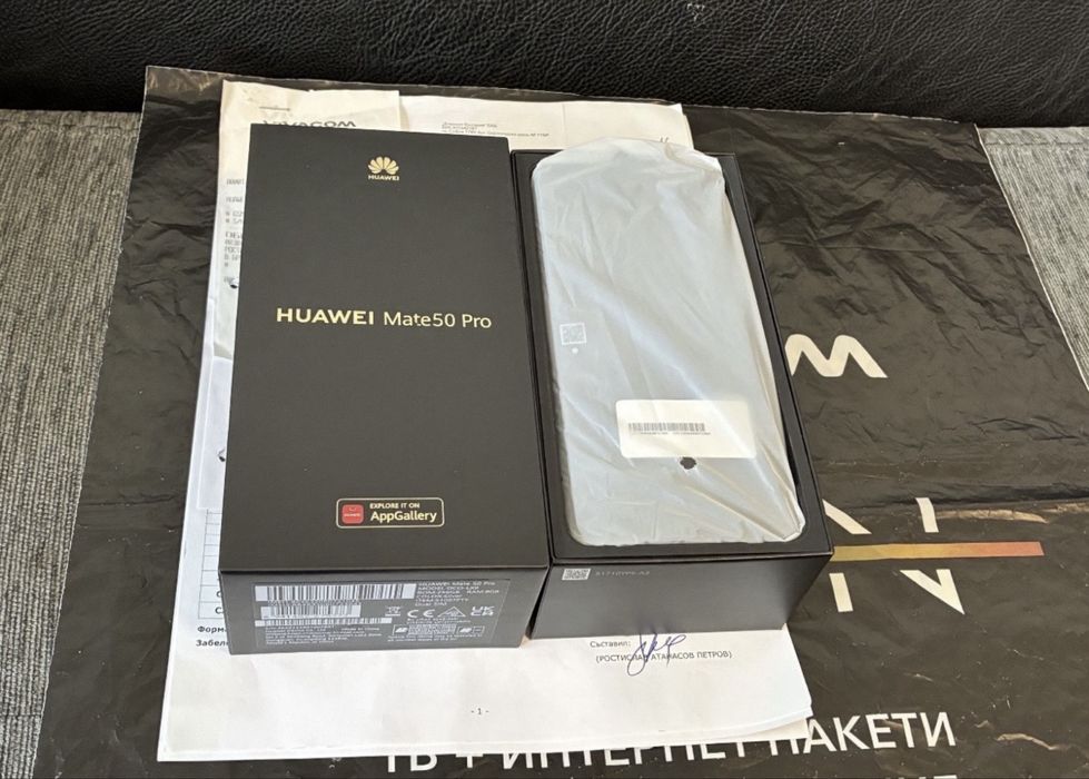 256GB Huawei Mate 50 Pro Vivacom Гаранция 2025г. Silver