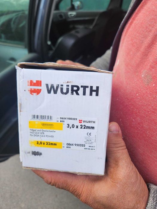 WURTH Пирони и газови пълнители 3x22mm NG CS-2 HFB