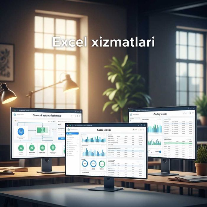 Excel orqali ombor, kassa va qarz nazorati (bepul demo)