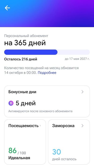 Абонемент One Fit