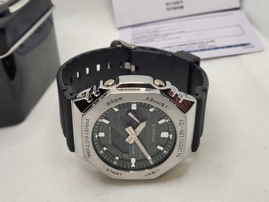 Ceas Casio G shock GMb 2100a 1a3er, Metal smarald .Nou, Garantie 2ani