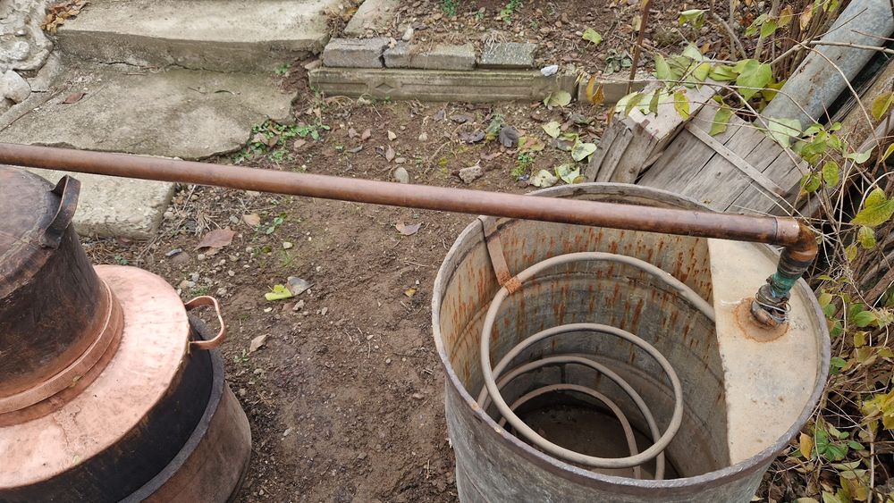 Cazan tuica 100 l/instalatie completa.