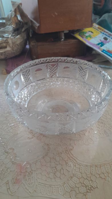 Хрустальная  для фруктов