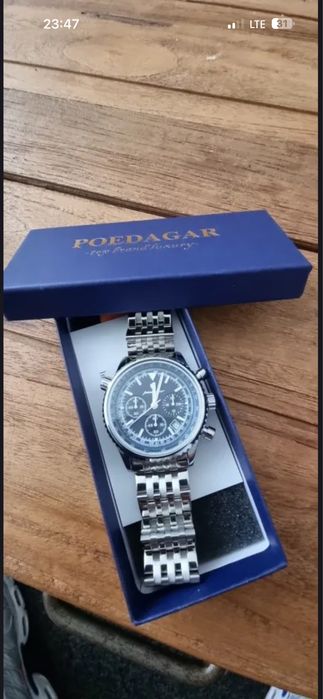 Водонепрноцаемый часы Poedagar. Новый. Нержавеюшая сталь. Кварцевые.