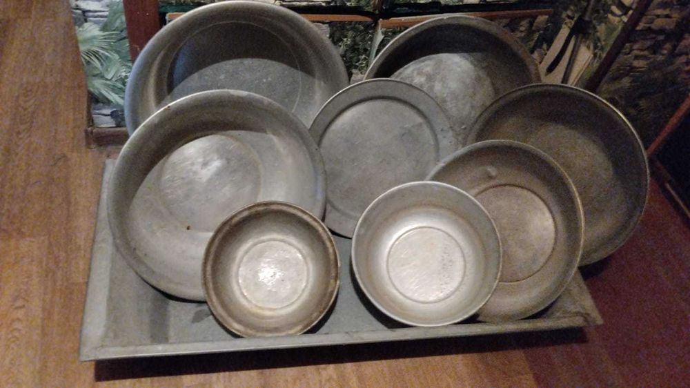 Алюминиевые тазы. СССР.