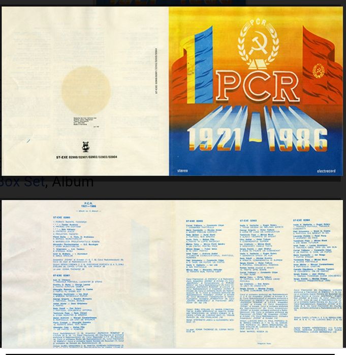 Partidul, Ceaușescu, Romania -Vinil box, 5 viniluri