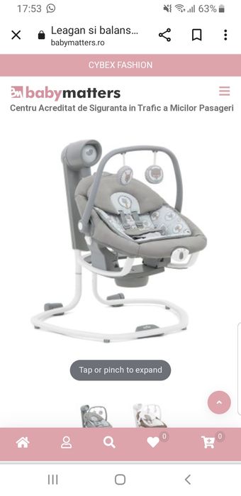 Leagăn Balansoar Joie Serina 2. (2 in 1) URGENT!!