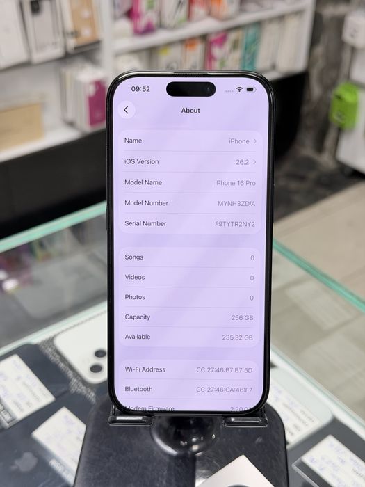 Apple iPhone 16 Pro 256GB Black Titanium