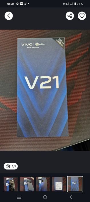 Vivo V 21 8ram128gig