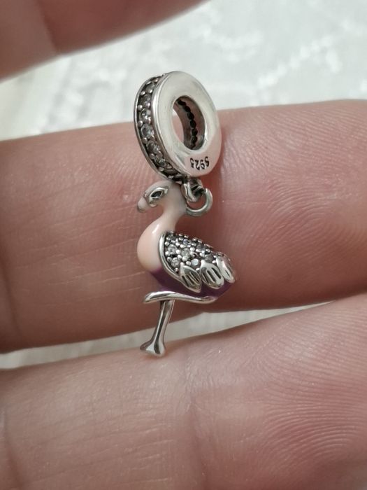 Pandantiv argint nou Flamingo