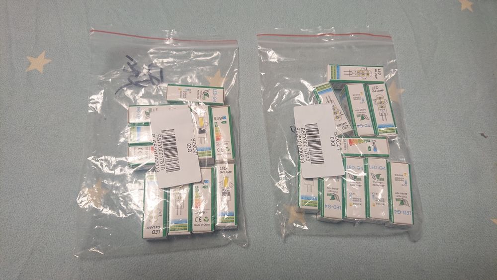 10 buc Bec led G4 12v 1.5w lumina calda 3000k