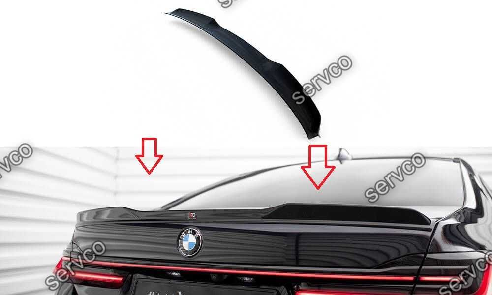 Pachet Set Splitter Exterior Lip Prelungiri Body kit tuning Bmw Seria 7 Long M-Pack G12 2019-2022 v15 - Maxton Design
