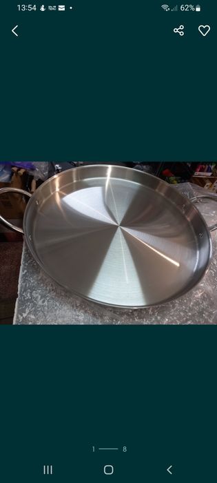 Tavă/ Grill inox alimentar fi 55 cm x 5,5 mm Promo 239 lei