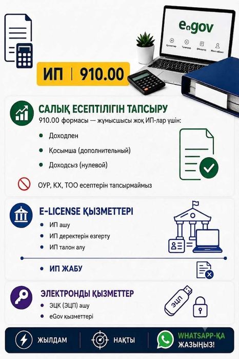 ИП отчеттарын тапсыру