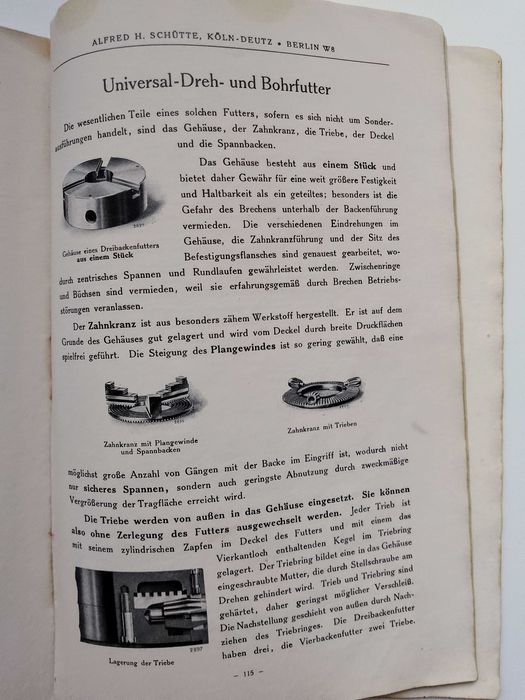 Немска книга за инструменти и производство на машини от 1921г
