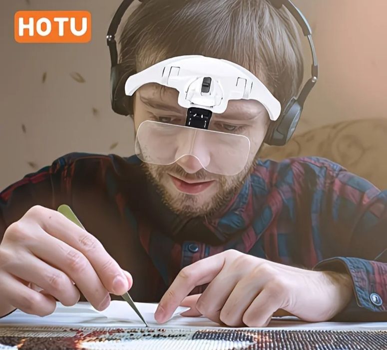 Продам очки лупа с подсветкой