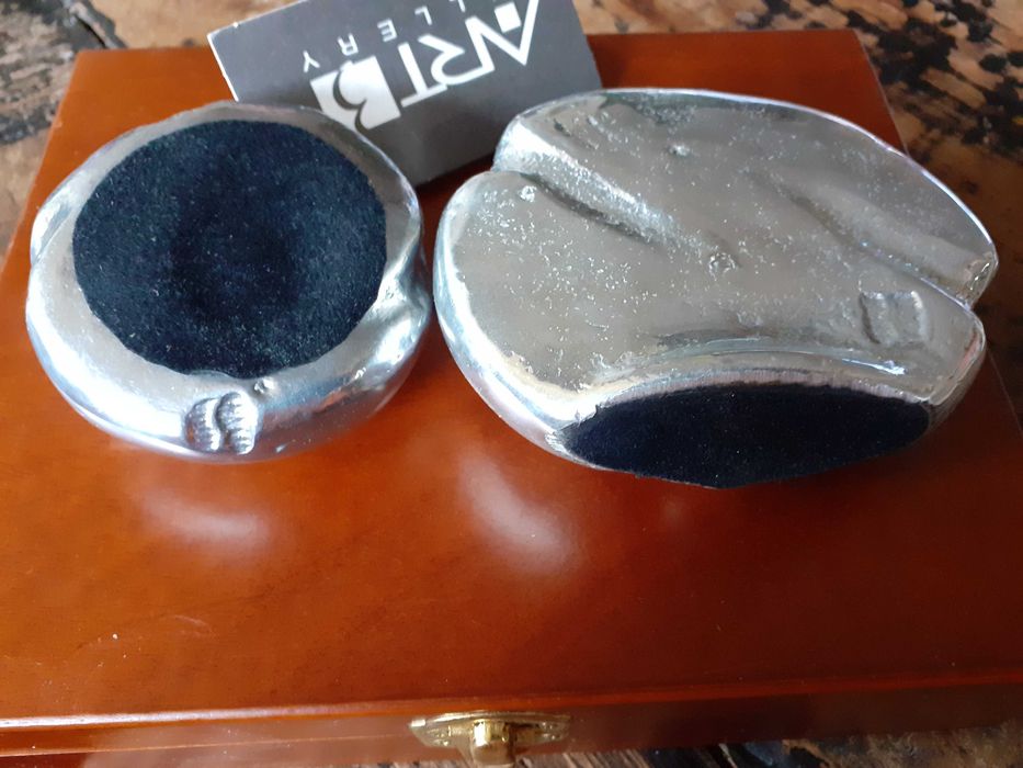 часовник и преспапие АRT GALLERY арт за бюро ръчна изработка