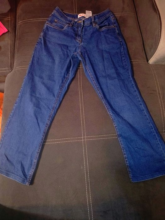 Pantalon din denim albastru
