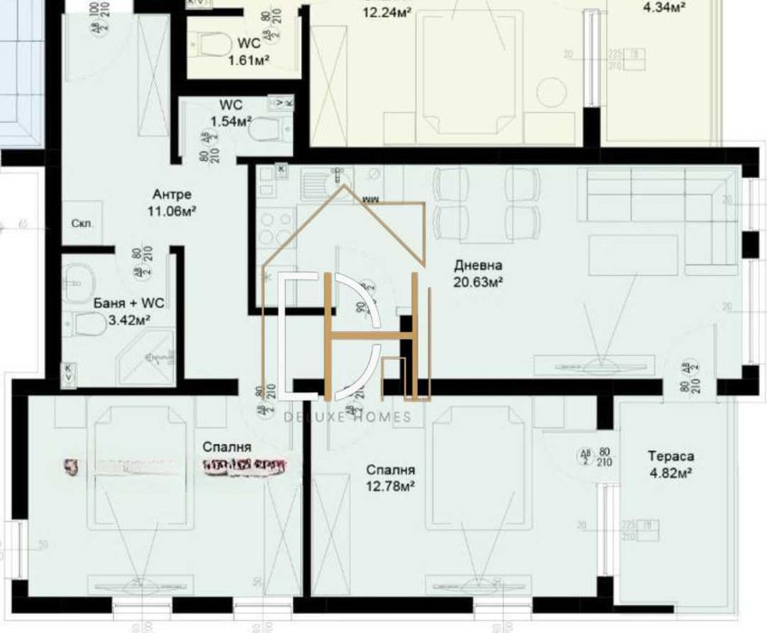 Продава се Тристаен апартамент в Пловдив, Остромила - 93 кв.м за 942 €/кв.м - Снимка #1