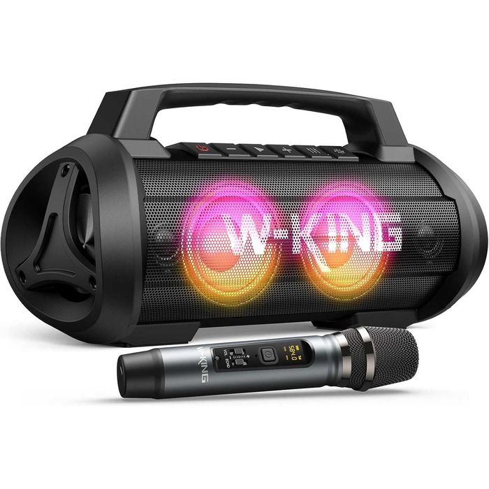 W-King D10 70W, безжична Bluetooth тонколона с безжичен микрофон