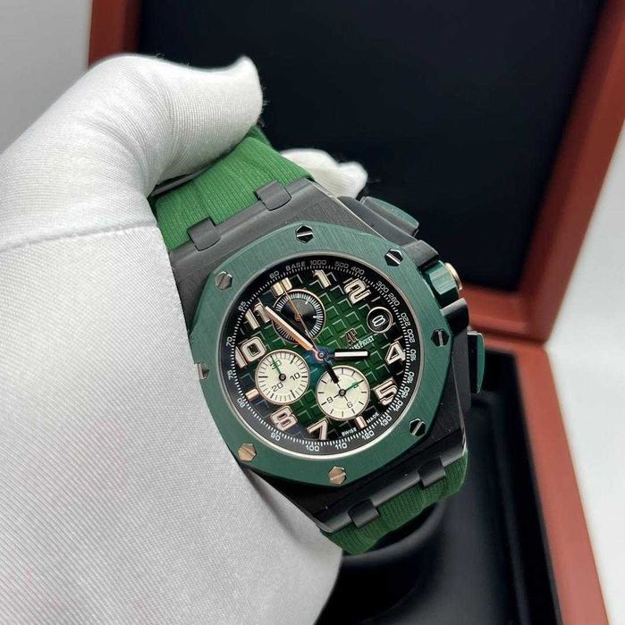 Кварцов мъжки часовник Audemars Piguet Royal Oak Offshore Chrono Green