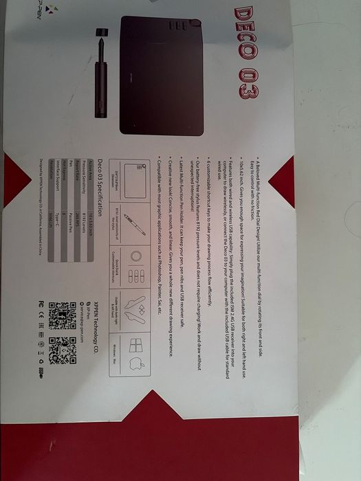 Tableta grafica XP-PEN Deco 03 - NOUA (Desfacuta, neutilizata) + Wireless