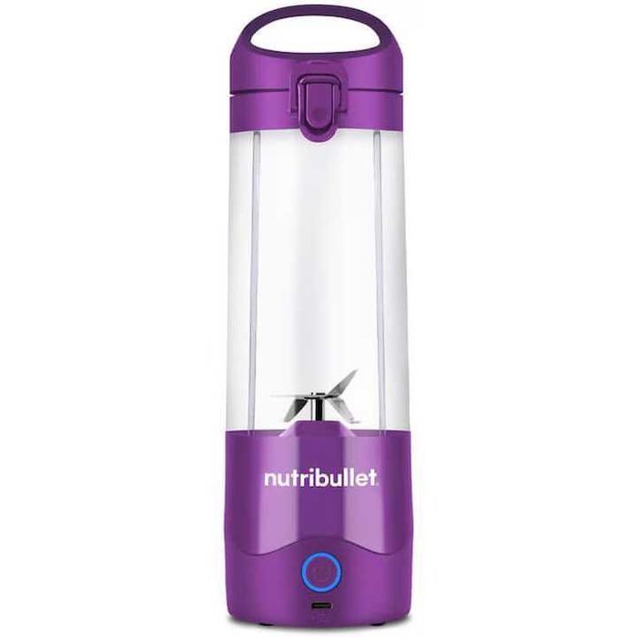Sigilat Blender portabil Nutribullet NBP003PU, cupa 475 ml, USB-C, mov