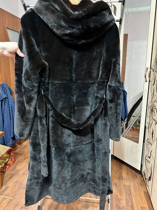 Шубка Мутон (капюшен Норка)