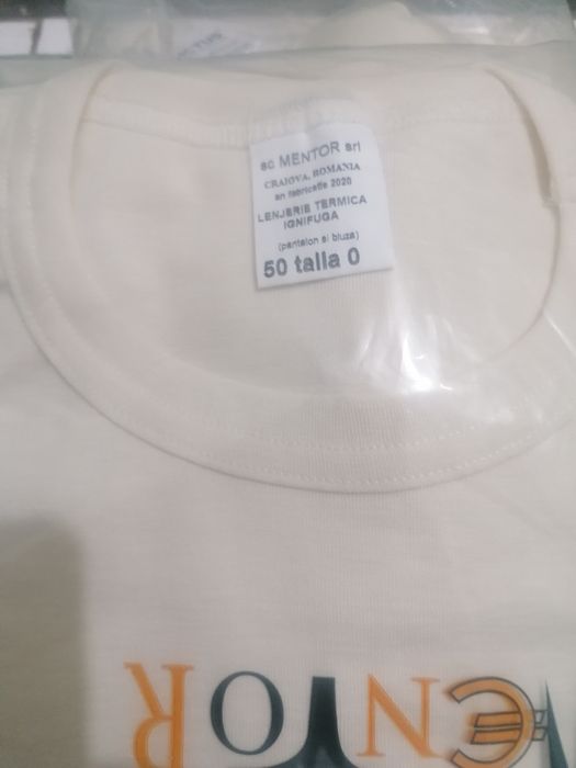 Lenjerie termica ignifuga