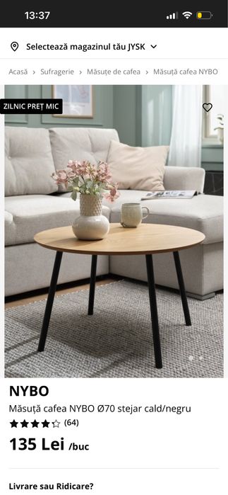 Masuta cafea  stejar