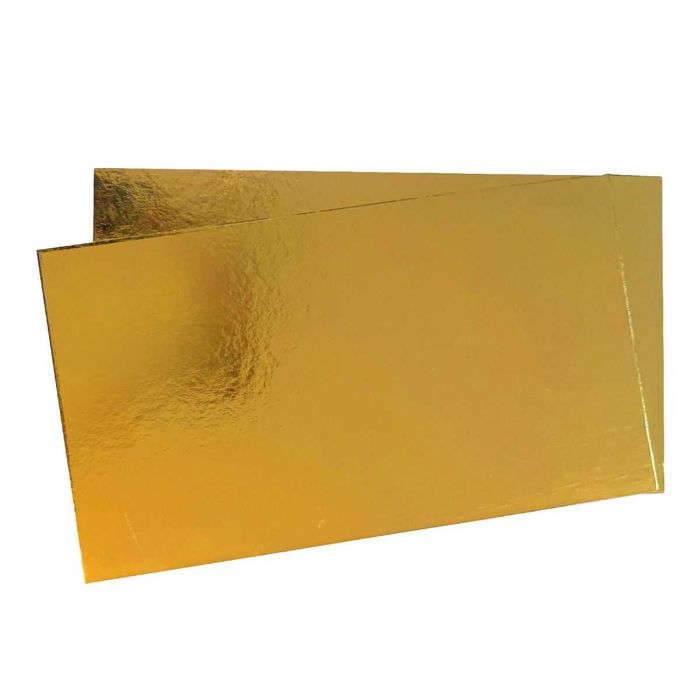 Квадратна Подложка от мукава, Двулицева, Златист/Черен 3 мм