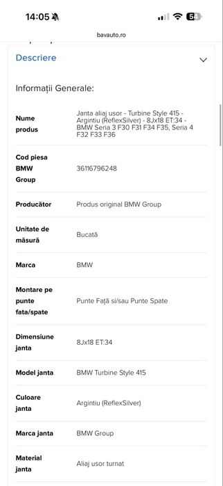 Jante bmw R18 originale