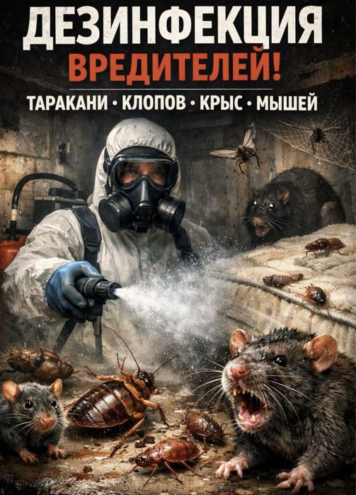Дезинфекция помещение тараканы термиты