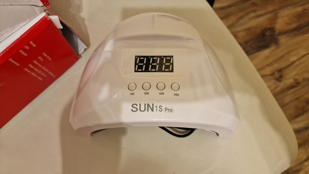 UV/LED лампа за гел лак със стойка за телефон и таймер