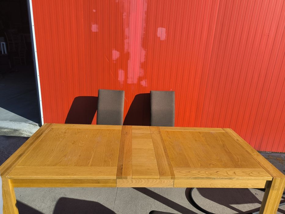 Масивна дъбова маса + 6 стола