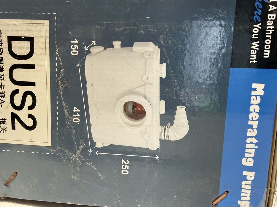 Pompa cu tocator apă / Macerator baie 500W  pentru WC DUS CHIUVETA